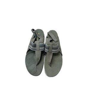 Sorel Sage Grey Out 'N About Women’s Thong Sandals Shoes Size 8.5